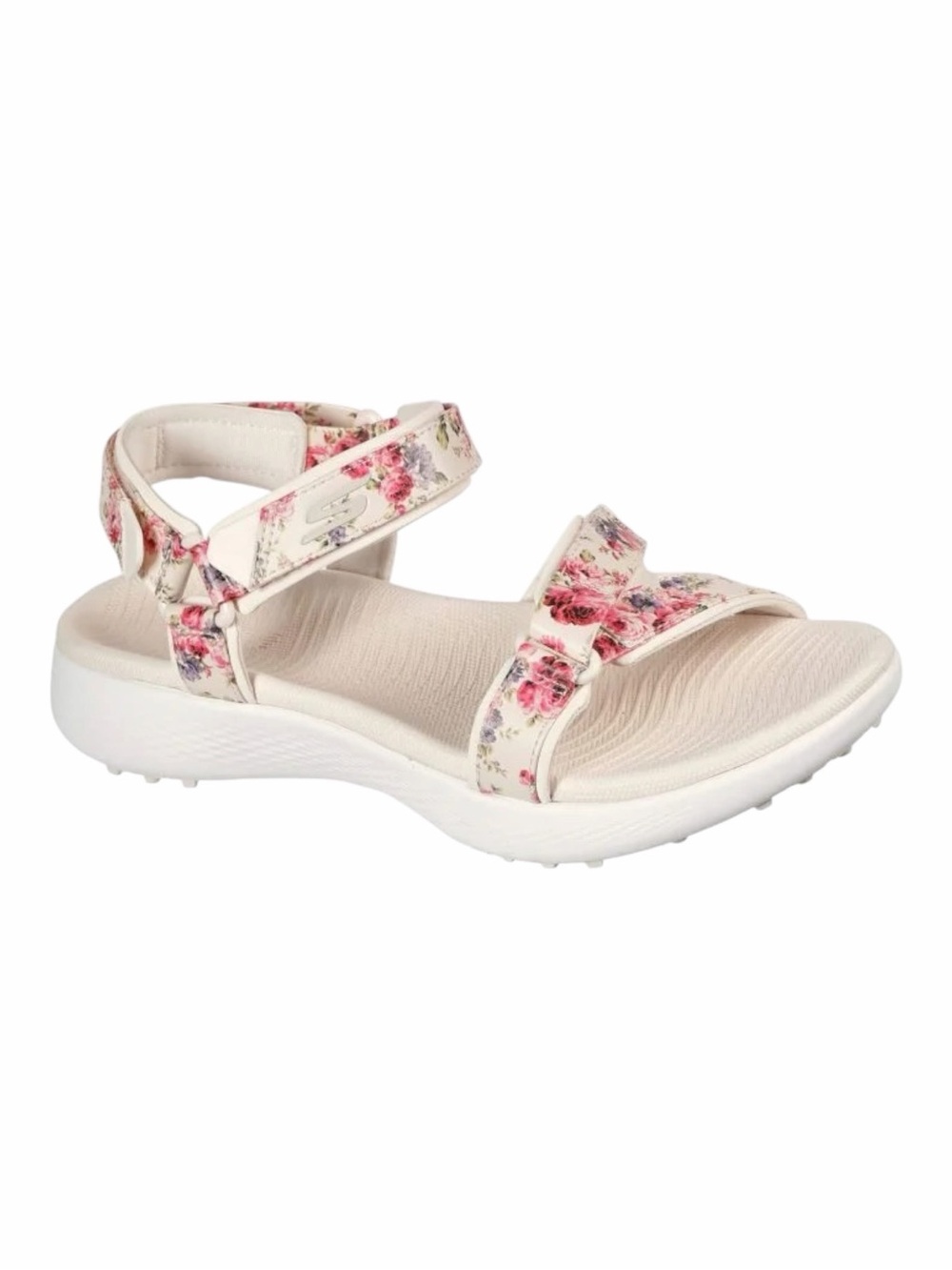 Skechers Womens GO GOLF 600 Garden Golf Sandals - Natural/Multi. Size 7.